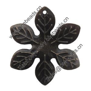 Iron Pendant/Charm. Fashion Jewelry Findings. Lead-free. Flower 30mm Sold by Bag