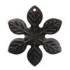 Iron Pendant/Charm. Fashion Jewelry Findings. Lead-free. Flower 30mm Sold by Bag