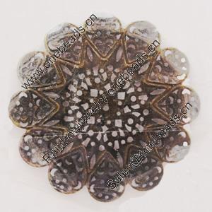 Iron Beads. Fashion Jewelry Findings. Lead-free. Flower 50mm Sold by Bag