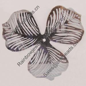 Iron Beads. Fashion Jewelry Findings. Lead-free. Flower 61mm Sold by Bag