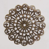 Iron Beads. Fashion Jewelry Findings. Lead-free. Flower 42mm Sold by Bag