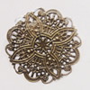 Iron Beads. Fashion Jewelry Findings. Lead-free. Flower 45mm Sold by Bag
