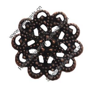 Iron Beads. Fashion Jewelry Findings. Lead-free. Flower 18mm Sold by Bag