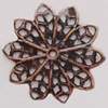 Iron Beads. Fashion Jewelry Findings. Lead-free. Flower 21mm Sold by Bag