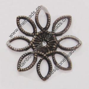 Iron Beads. Fashion Jewelry Findings. Lead-free. Flower 24.5mm Sold by Bag
