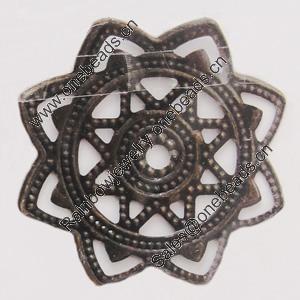 Iron Beads. Fashion Jewelry Findings. Lead-free. Flower 29mm Sold by Bag