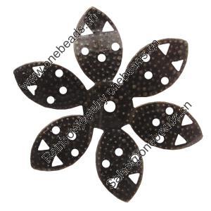 Iron Beads. Fashion Jewelry Findings. Lead-free. Flower 32,5mm Sold by Bag