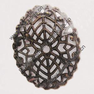 Iron Beads. Fashion Jewelry Findings. Lead-free. Flower 30x23mm Sold by Bag