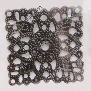 Iron Beads. Fashion Jewelry Findings. Lead-free. Flower 31mm Sold by Bag