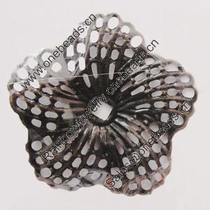 Iron Beads. Fashion Jewelry Findings. Lead-free. Flower 35mm Sold by Bag