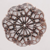 Iron Beads. Fashion Jewelry Findings. Lead-free. Flower 39mm Sold by Bag