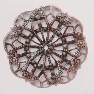 Iron Beads. Fashion Jewelry Findings. Lead-free. Flower 39mm Sold by Bag
