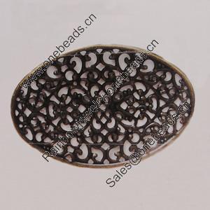 Iron Beads. Fashion Jewelry Findings. Lead-free. Flower 55x38mm Sold by Bag