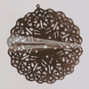 Iron Pendant/Charm. Fashion Jewelry Findings. Lead-free. Flower 51x48mm Sold by Bag