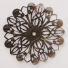 Iron Beads. Fashion Jewelry Findings. Lead-free. Flower 53mm Sold by Bag