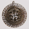Iron Pendant/Charm. Fashion Jewelry Findings. Lead-free. 59x55mm Sold by Bag