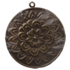 Iron Pendant/Charm. Fashion Jewelry Findings. Lead-free. 54x50mm Sold by Bag