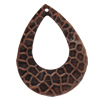 Iron Pendant/Charm. Fashion Jewelry Findings. Lead-free. Teardrop 64x51mm Sold by Bag
