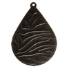 Iron Pendant/Charm. Fashion Jewelry Findings. Lead-free. Teardrop 68x50mm Sold by Bag