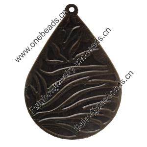 Iron Pendant/Charm. Fashion Jewelry Findings. Lead-free. Teardrop 68x50mm Sold by Bag