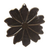 Iron Pendant/Charm. Fashion Jewelry Findings. Lead-free. Flower 58mm Sold by Bag