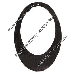 Iron Pendant/Charm. Fashion Jewelry Findings. Lead-free. Flat Oval 100x68mm Sold by Bag
