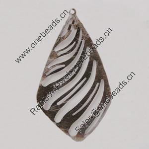 Iron Pendant/Charm. Fashion Jewelry Findings. Lead-free. 73x42mm Sold by Bag