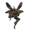 Iron Pendant/Charm. Fashion Jewelry Findings. Lead-free. Angel 45x30mm Sold by Bag