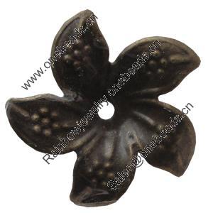 Iron Beads. Fashion Jewelry Findings. Lead-free. Flower 37mm Sold by Bag