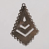 Iron Pendant/Charm. Fashion Jewelry Findings. Lead-free. 59x39mm Sold by Bag