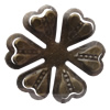 Iron Cabochons. Fashion Jewelry Findings. Lead-free. Flower 41mm Sold by Bag