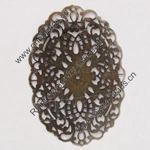 Iron Beads. Fashion Jewelry Findings. Lead-free. 51x41mm Sold by Bag