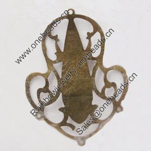 Iron Connector. Fashion Jewelry Findings. Lead-free. 65x50mm Sold by Bag