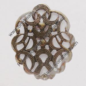 Iron Beads. Fashion Jewelry Findings. Lead-free. 56x47mm Sold by Bag