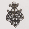 Iron Pendant/Charm. Fashion Jewelry Findings. Lead-free. 40x27mm Sold by Bag