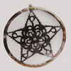 Iron Pendant/Charm. Fashion Jewelry Findings. Lead-free. 67mm Sold by Bag
