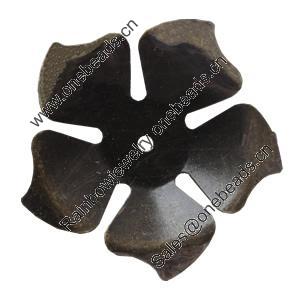 Iron Beads. Fashion Jewelry Findings. Lead-free. Flower 56mm Sold by Bag