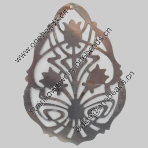 Iron Pendant/Charm. Fashion Jewelry Findings. Lead-free. 57x79mm Sold by Bag