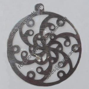Iron Pendant/Charm. Fashion Jewelry Findings. Lead-free. 28mm Sold by Bag