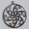 Iron Pendant/Charm. Fashion Jewelry Findings. Lead-free. 28mm Sold by Bag