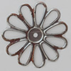 Iron Beads. Fashion Jewelry Findings. Lead-free. Flower 29mm Sold by Bag