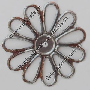 Iron Beads. Fashion Jewelry Findings. Lead-free. Flower 29mm Sold by Bag