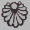 Iron Pendant/Charm. Fashion Jewelry Findings. Lead-free. Flower 36x31mm Sold by Bag