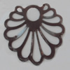 Iron Pendant/Charm. Fashion Jewelry Findings. Lead-free. Flower 42x42mm Sold by Bag