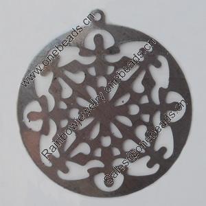 Iron Pendant/Charm. Fashion Jewelry Findings. Lead-free. 32mm Sold by Bag