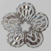 Iron Beads. Fashion Jewelry Findings. Lead-free. Flower 34mm Sold by Bag
