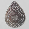 Iron Pendant/Charm. Fashion Jewelry Findings. Lead-free. Teardrop 30x40mm Sold by Bag