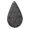 Iron Pendant/Charm. Fashion Jewelry Findings. Lead-free. Teardrop 31x53mm Sold by Bag