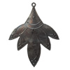 Iron Pendant/Charm. Fashion Jewelry Findings. Lead-free. Leaf 45x58mm Sold by Bag