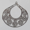 Iron Pendant/Charm. Fashion Jewelry Findings. Lead-free. 41x40mm Sold by Bag